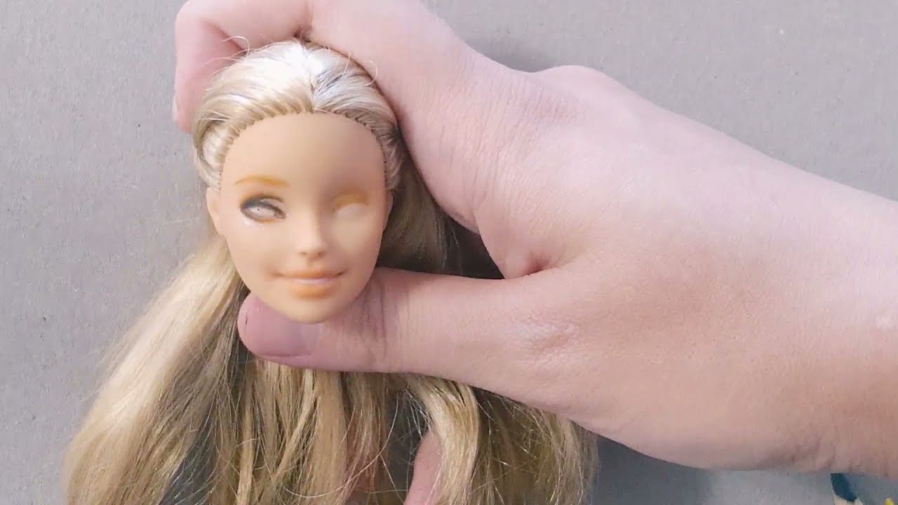 barbie gets realistic custom face repaint