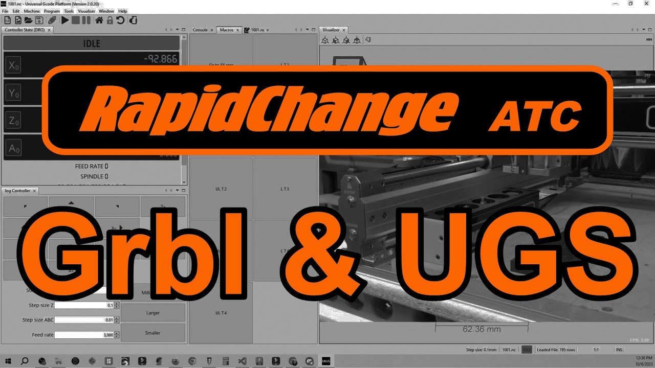 The RapidChange Automatic Tool Changer Magazine gcode and macro simplicity/Genmistu on Grbl firmware