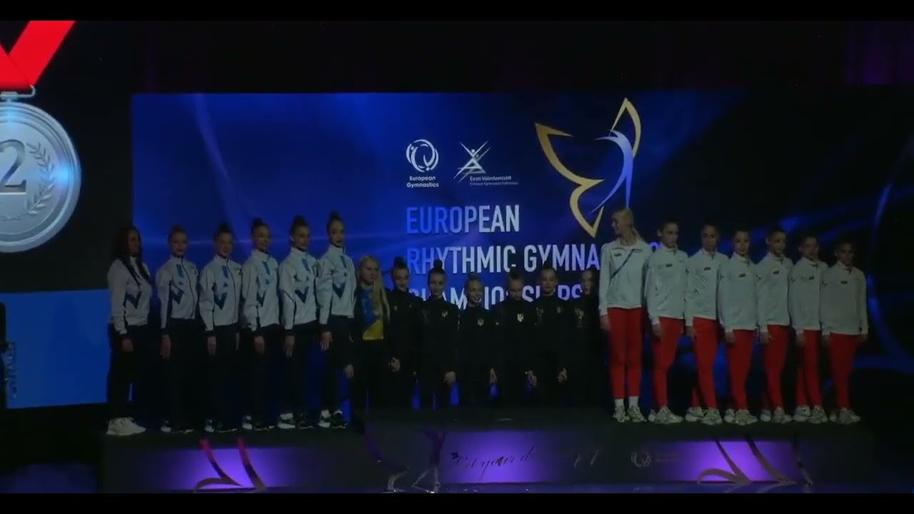 Award Ceremony - Junior Team Ukraine - All-Around, 10 Clubs Final 🥇🥇 - European Championships 2025