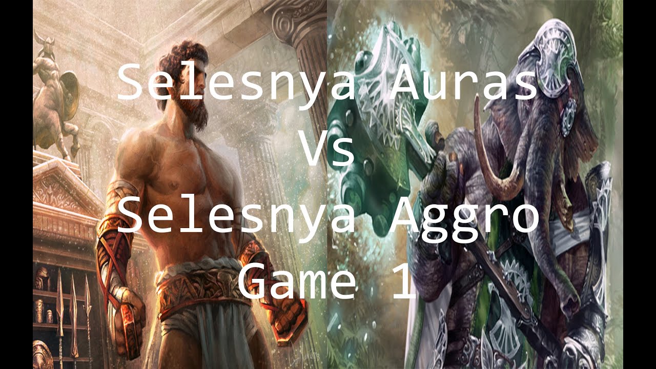 Selesnya Auras vs Selesnya Aggro [G1] - Gameplay (Born of the Gods Standard)