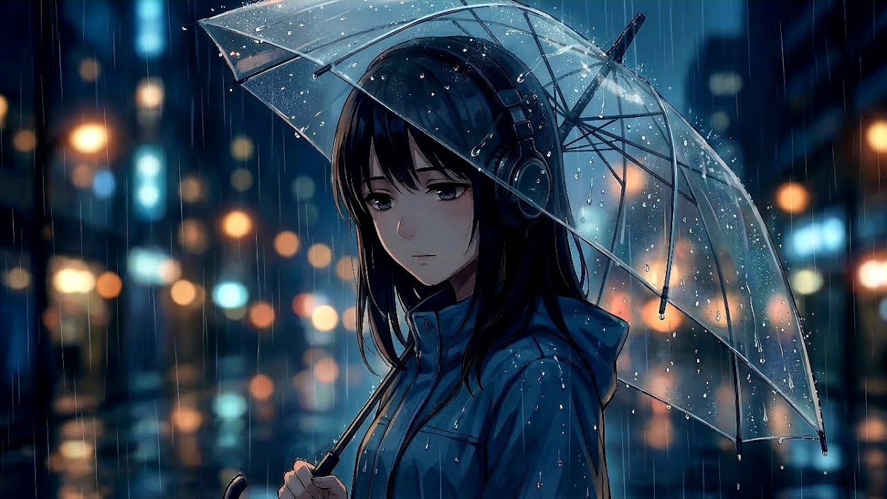 You're Walking Home in the Rain 🌧️ Midnight City Rain & Soft Piano for Sleep