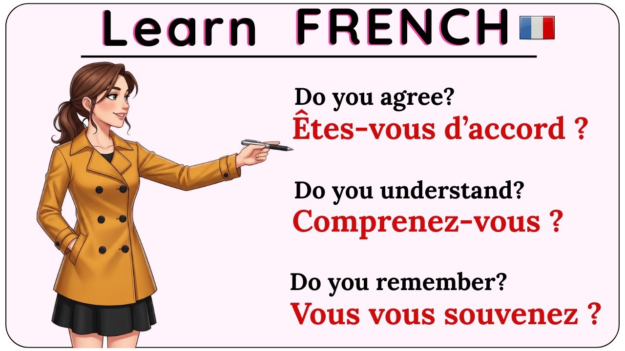 Important French Conversation between two (2) People | Learn French | apprendre le français