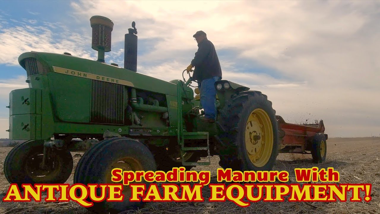 Spreading Manure With Antique Tractors :: Row Crop to Pasture