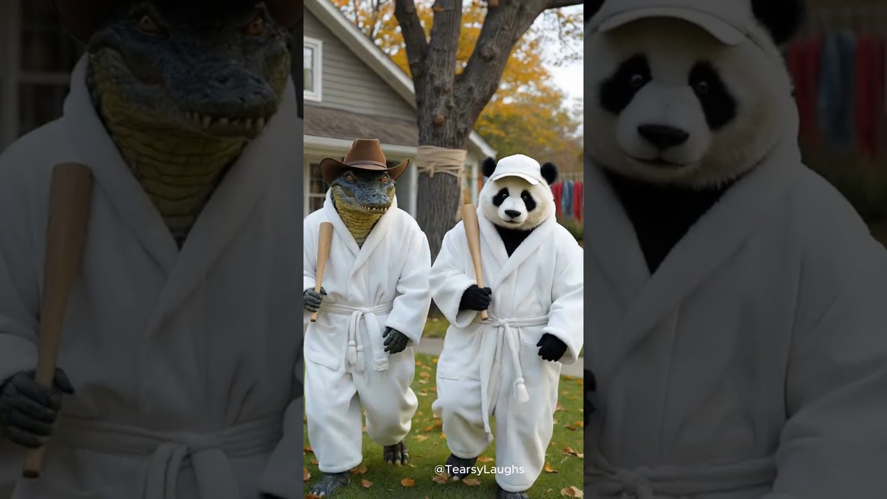 The Crocodile and Panda s Absurd Revenge on  BUNNY #Bunny #DarkComedy #AbsurdHumor #FunnyAnimals