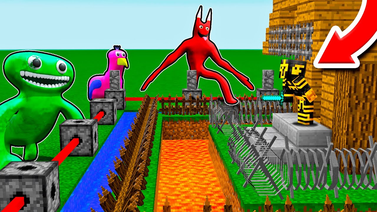 10 HACKS DE CONSTRUCCIÓN PARA DEFENDER TU CASA DE GARTEN OF BANBAN EN MINECRAFT 😱