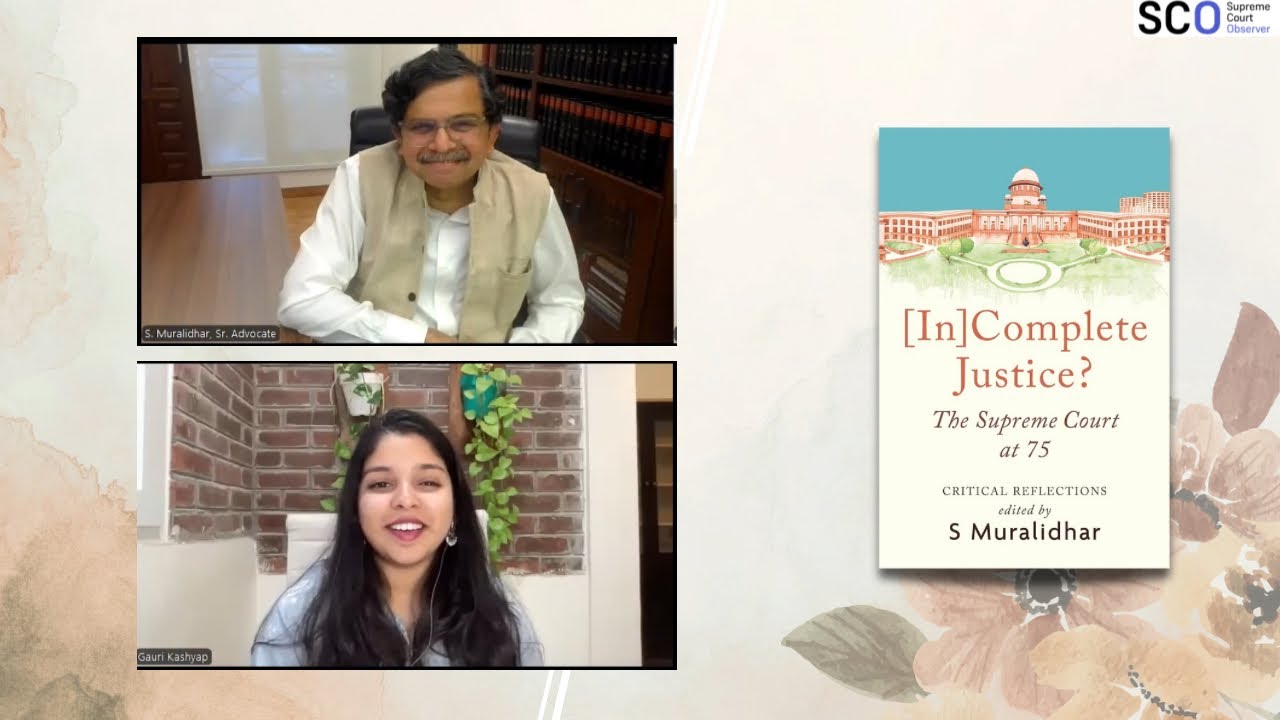 Justice S. Muralidhar on 75 Years of the Supreme Court 