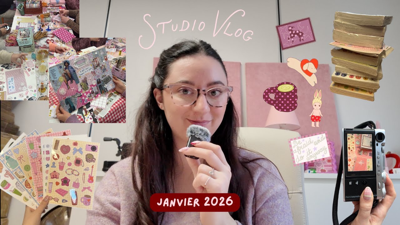 🍎 Studio Vlog - présentation, nouveaux produits, ateliers vision board et dessins