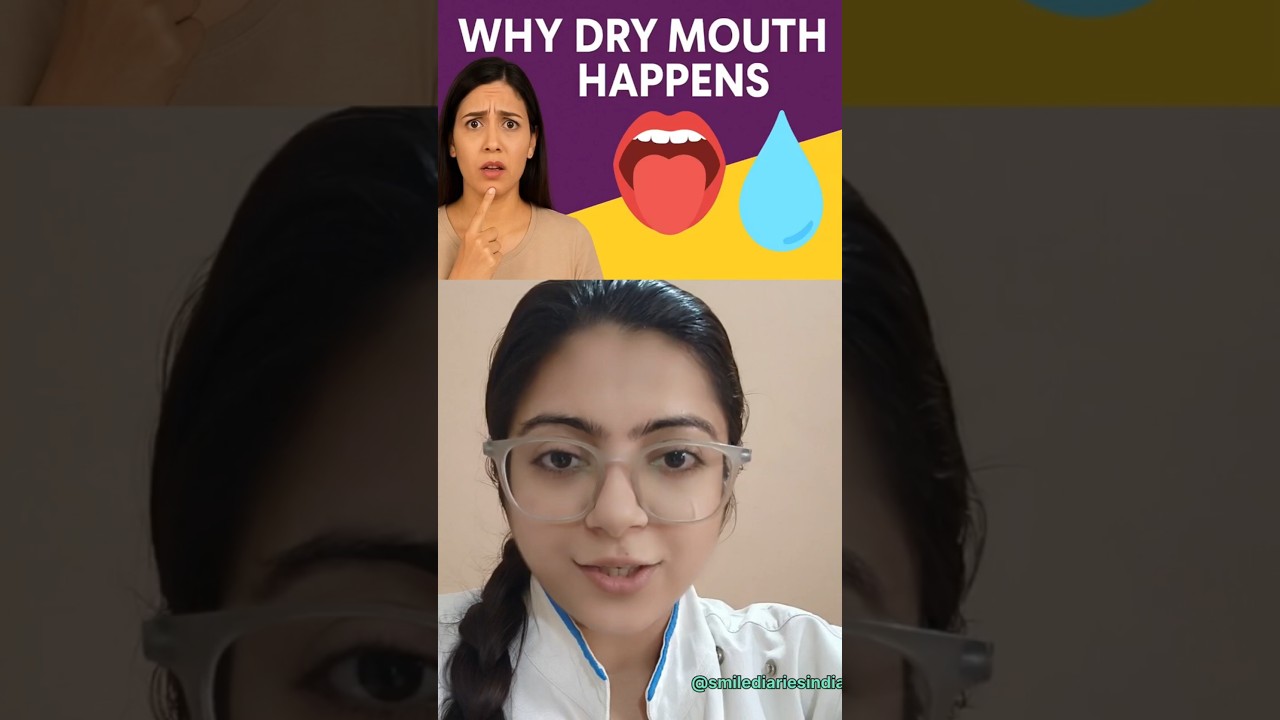 Day-49. Why Does Dry Mouth Happen?Common Causes of Dry Mouth Explained by@Smilediariesindia