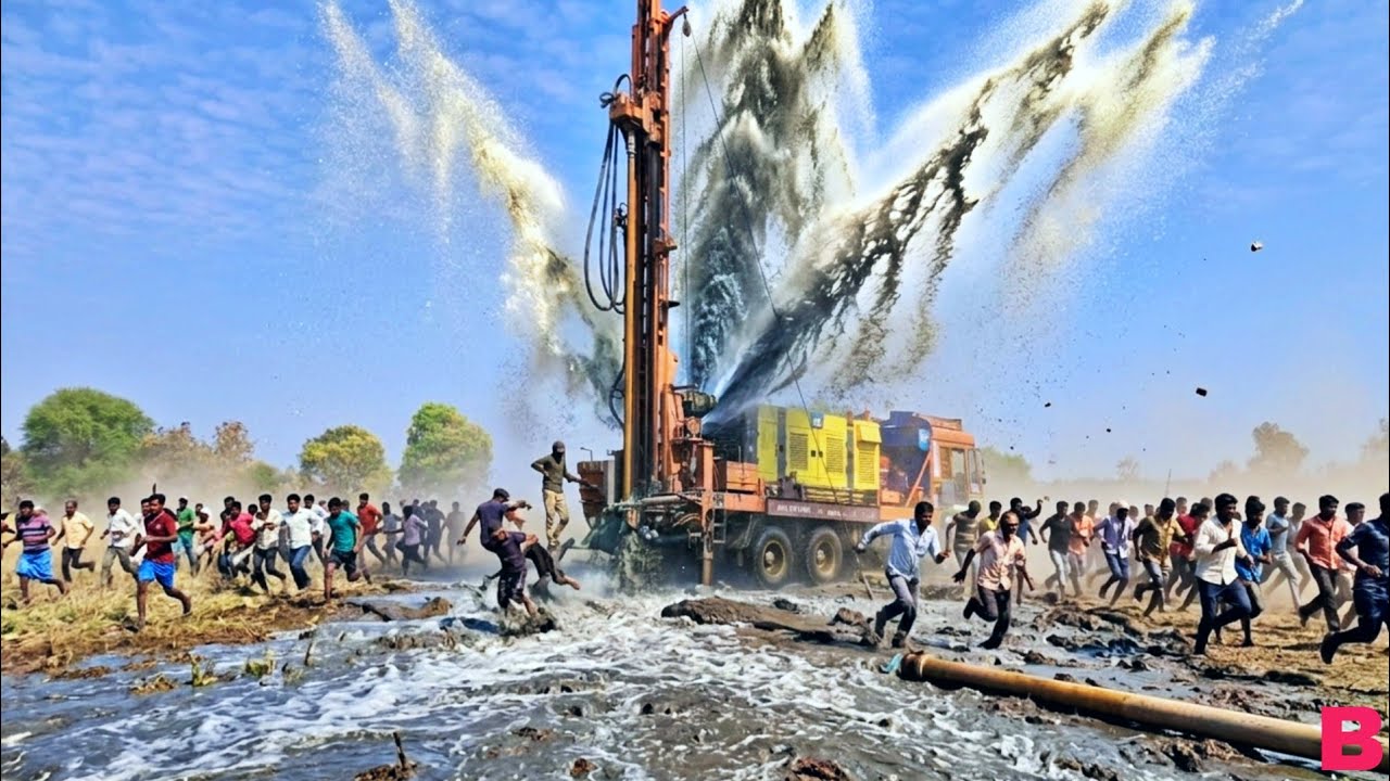 UNBELIEVABLE Water Force from 660 Feet Deep Borewell Drilling - 10 HP Motor Complete Guide Video