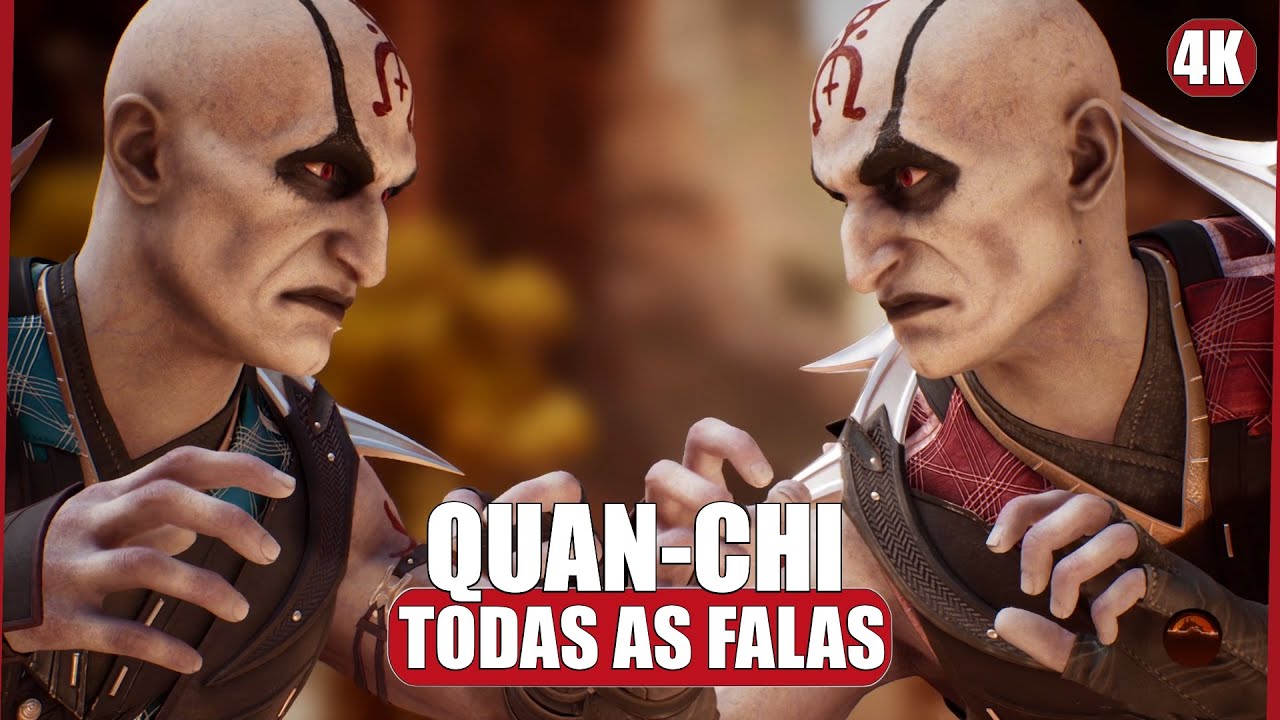MORTAL KOMBAT 1 Quan Chi Todas as FALAS com Personagens MK1