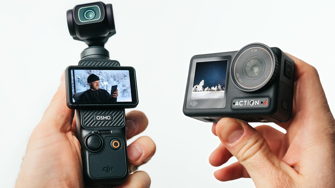 DJI Pocket 3 против DJI Osmo Action 4 — посмотрите перед покупкой!