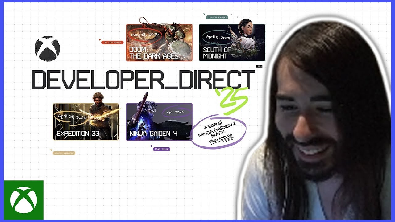 Charlie Reacts To The 2025 Xbox Developer Direct Event | MoistCr1tikal