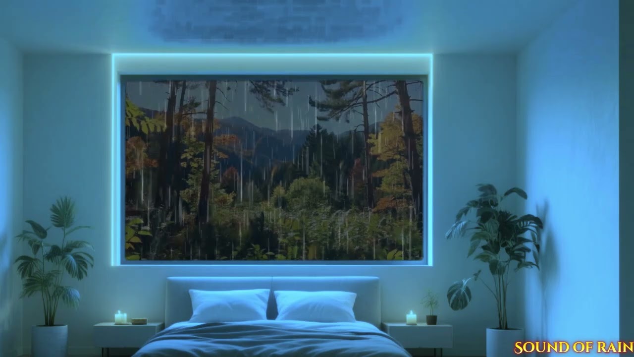 Rain Sounds For Sleeping - 99% Instantly Fall Asleep With Rain And Thunder Sound At Night Relax