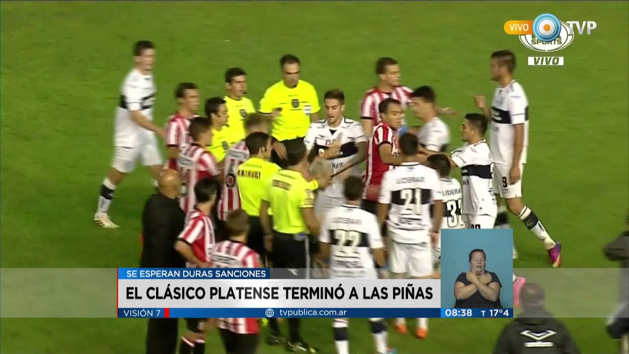 Visi&oacute;n 7 - F&uacute;tbol: batalla campal en el cl&aacute;sico platense
