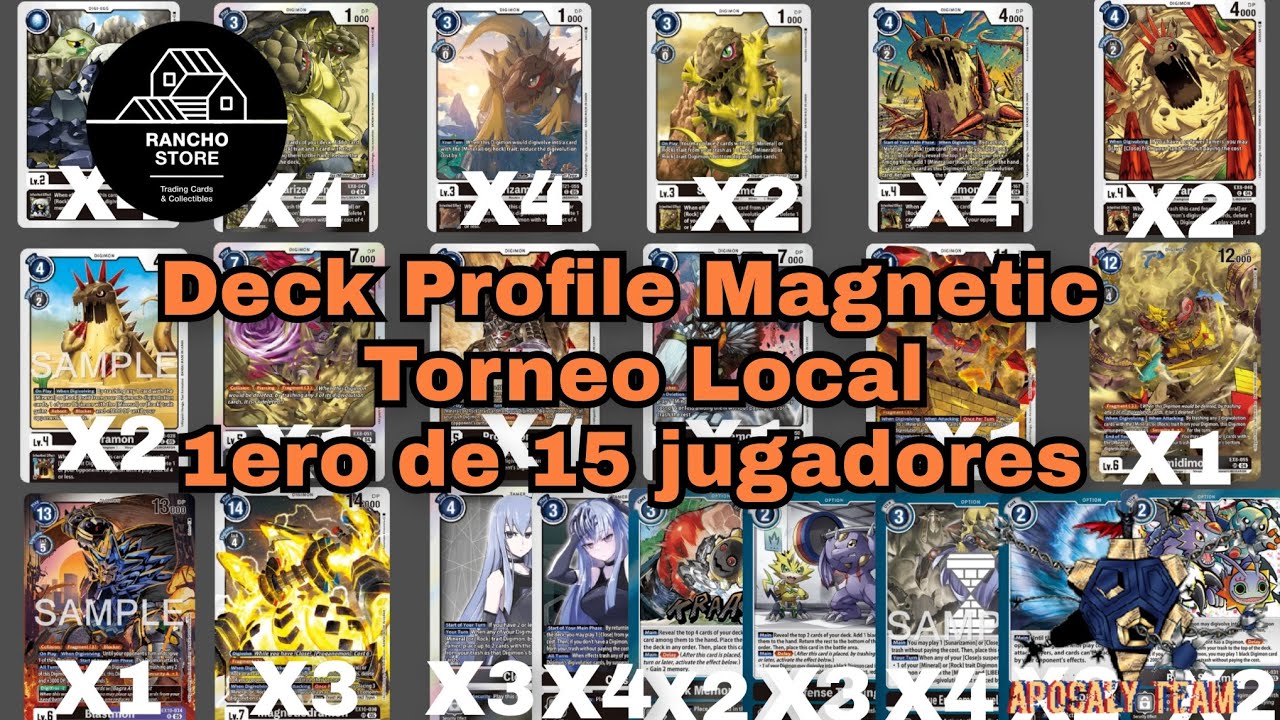 DigimonTCG *BT23* - Torneo Local - Deck Profile Magnetic / Mineral / Rock
