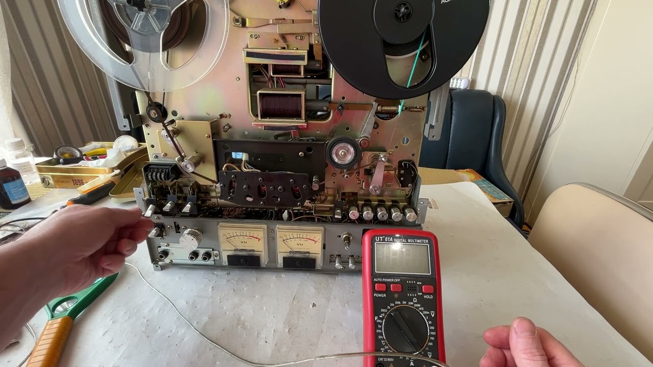 Reel to reel Akai GX-630D , спробую налаштувати індикатор на сучасний стандарт 