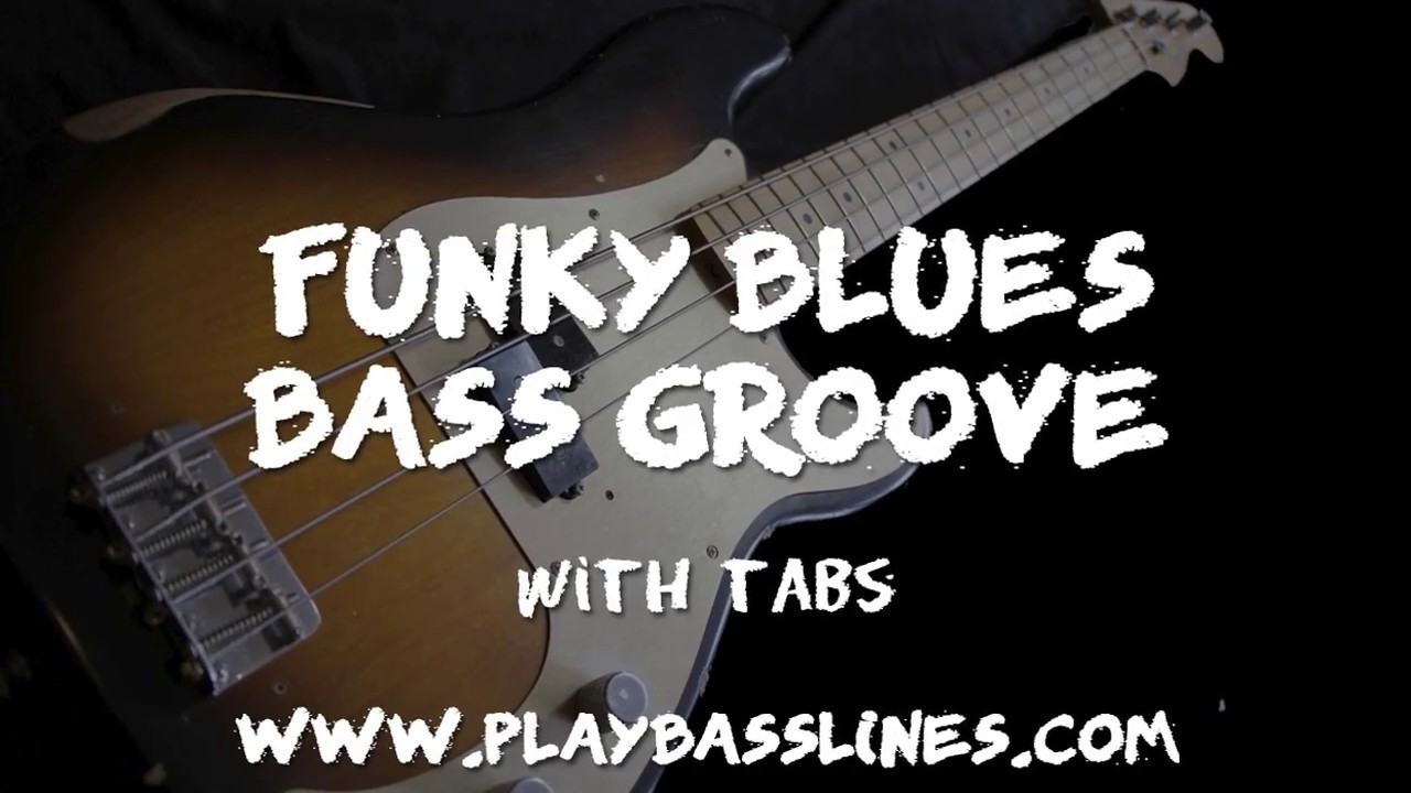 Funky Blues Bass Groove in A with TABs