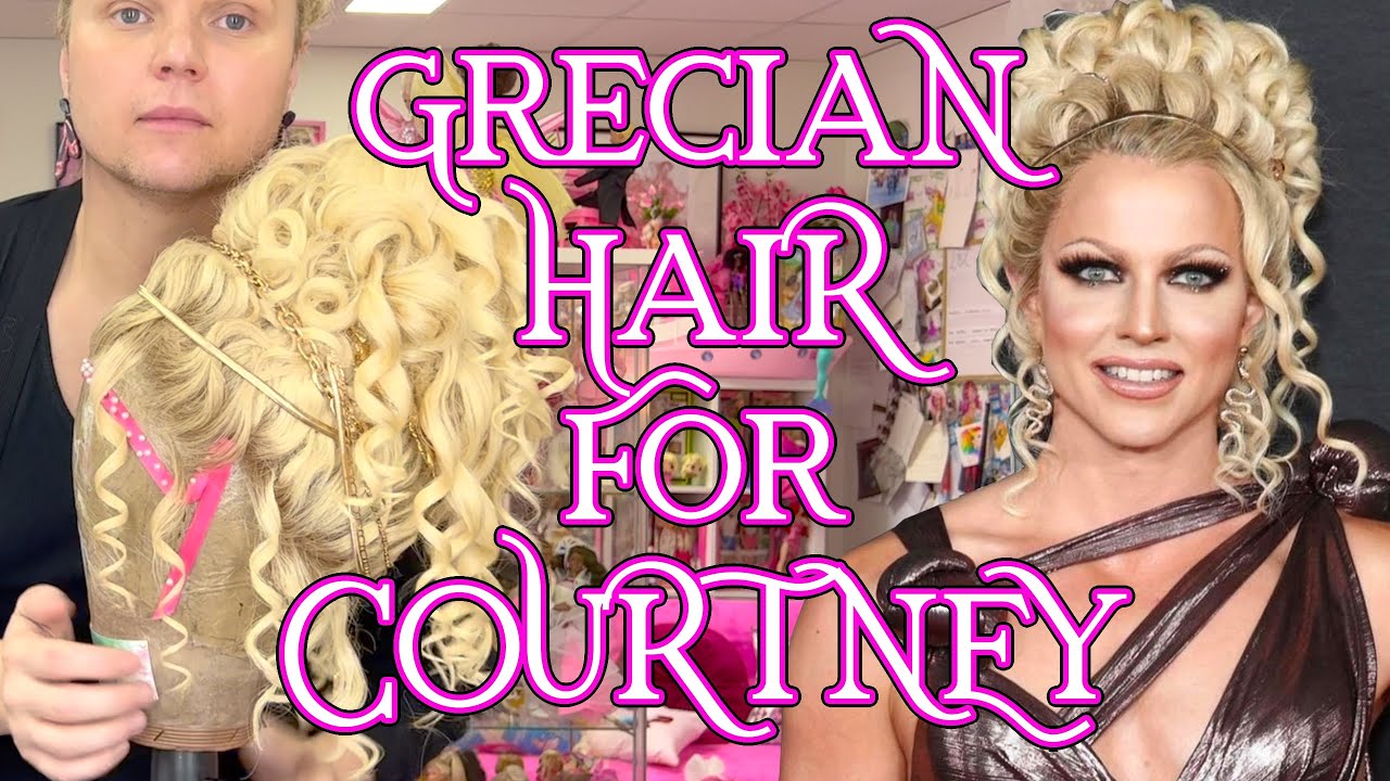 A Grecian Hair Do for Courtney for the AACTA Awards.
