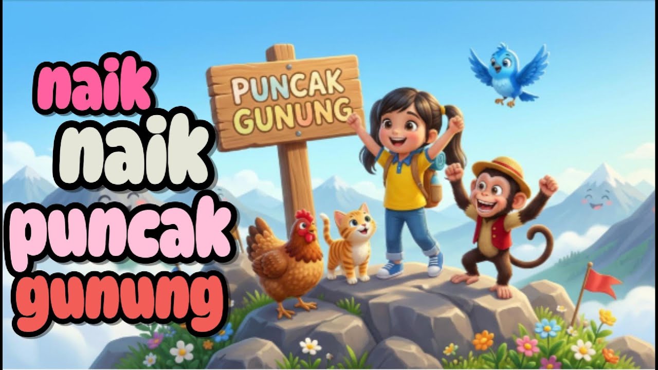 Naik-Naik ke Puncak Gunung 🌄 | Lagu Anak Indonesia | Alsykids