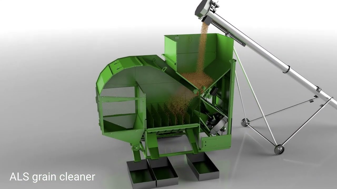 ALS grain cleaner + OSC scalper. How it works