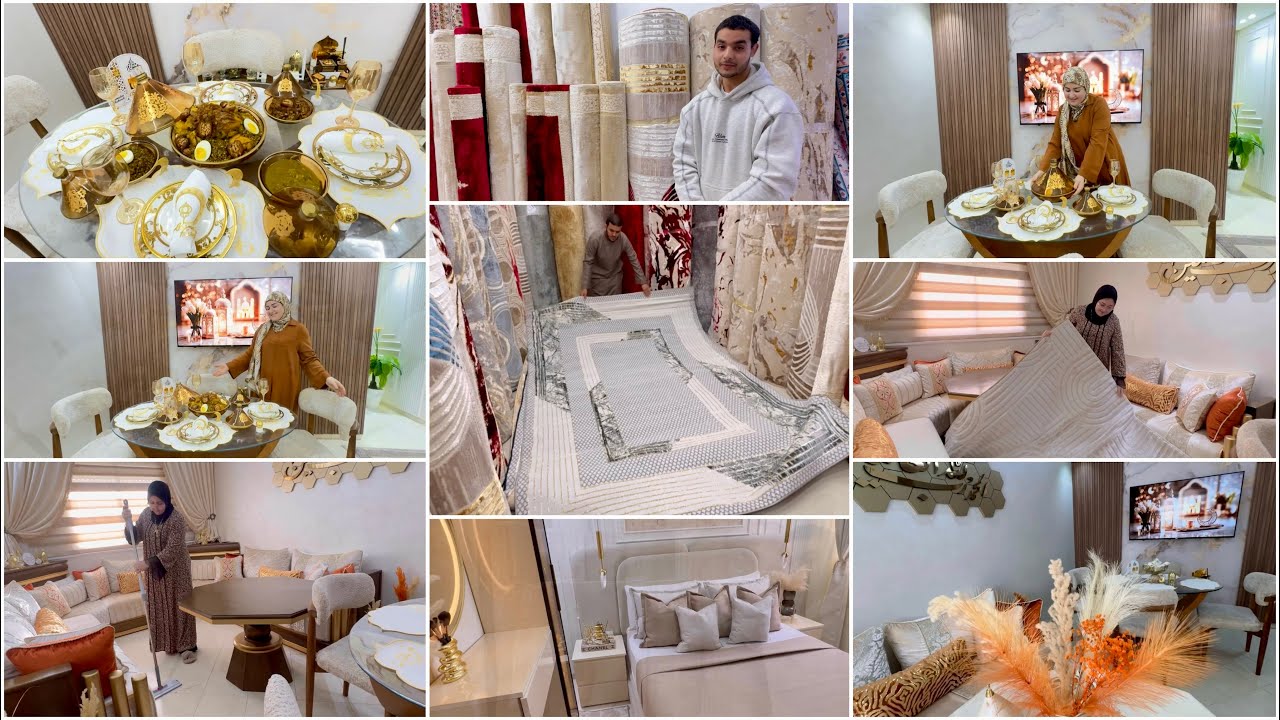 وآخيرا غيرت زربية الصالون😍الجديد فأكادير✨أرخص محل للزرابي ثمن الجملة🧨أسهل فطور رمضاني🌙