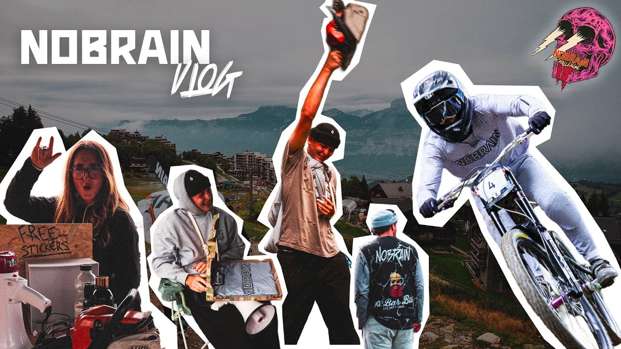 NOBRAIN - VLOG Coupe AURA DH aux 7 Laux !! 🍕
