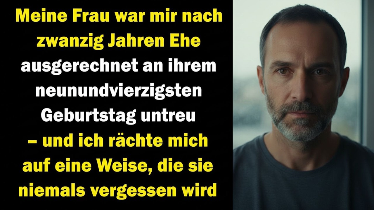 🔥Nach 20 Jahren Ehe war sie an ihrem 49  Geburtstag untreu – meine Rache traf sie eiskalt🔥