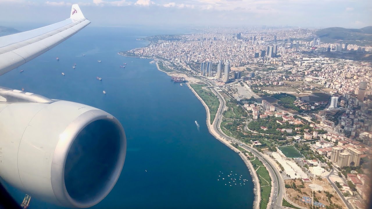 [4K 60fps] Qatar Airways Airbus A330-300 landing into Istanbul (SAW)