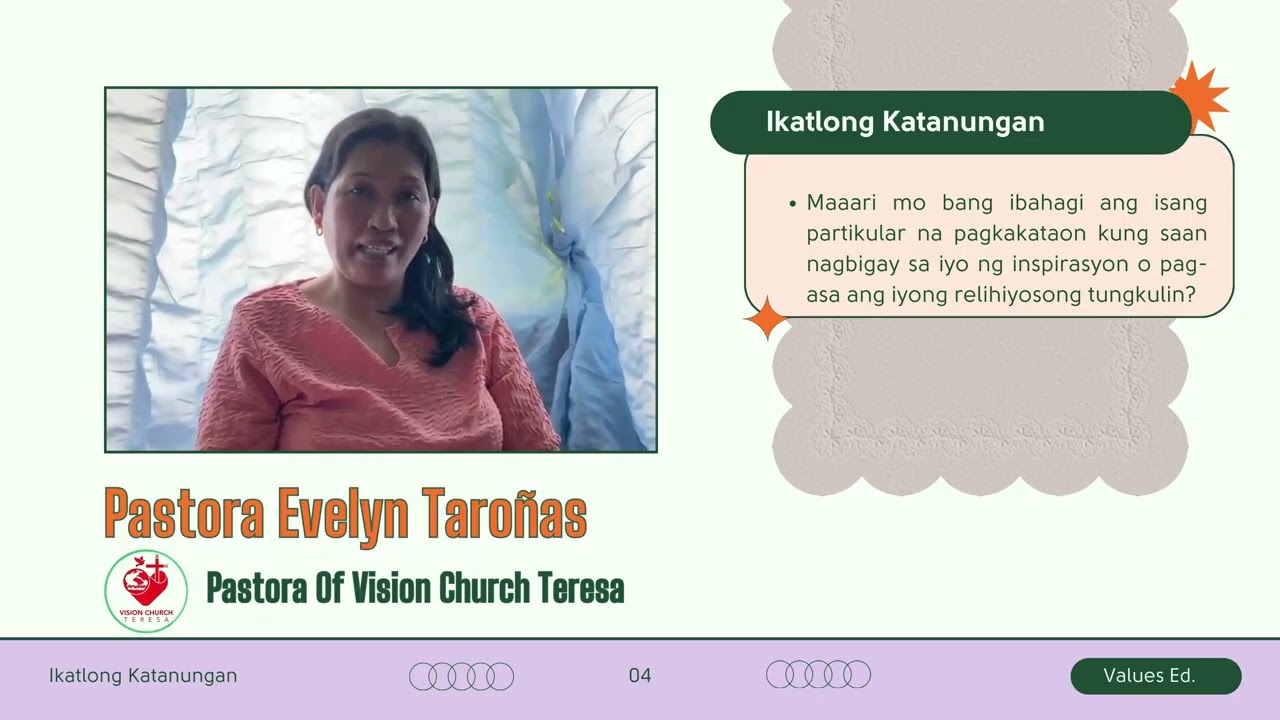 VALUES EDUCATION GROUPINGS