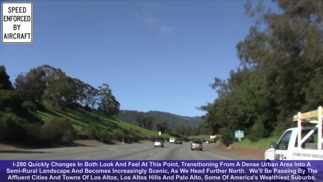 I-280 North (CA), San Jose & Silicon Valley, Exit 1 To Exit 20