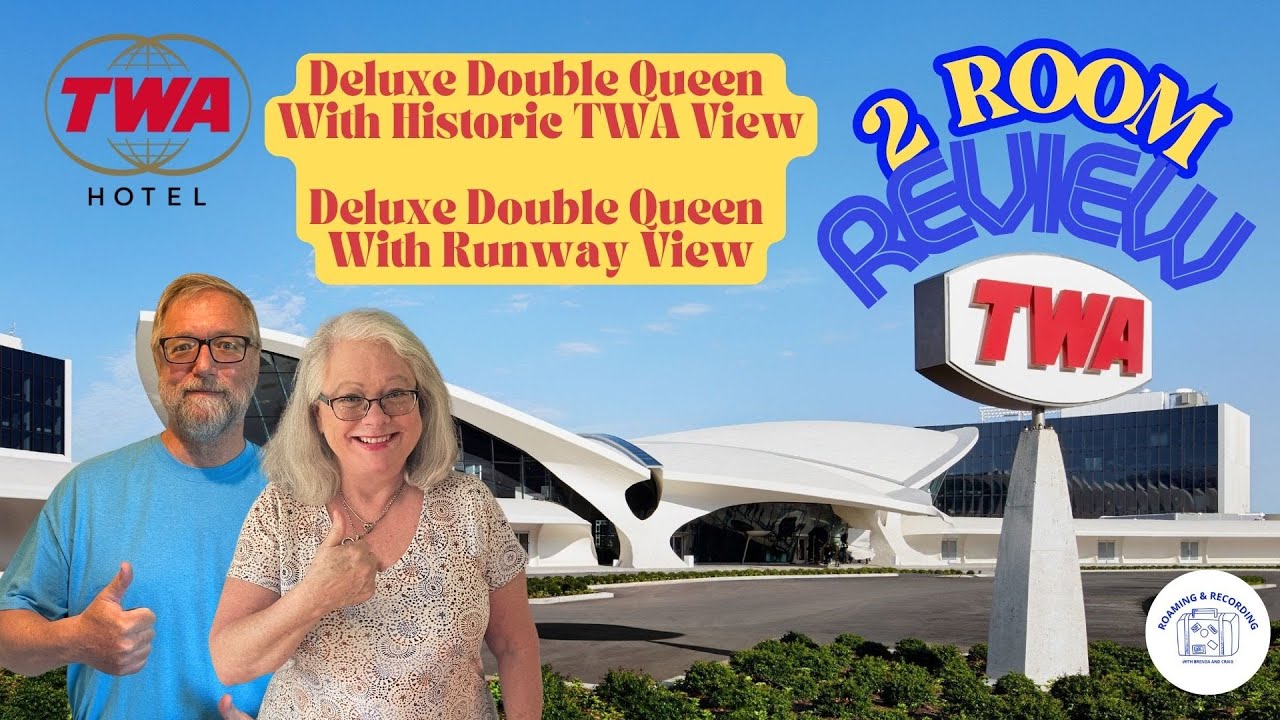 TWA Hotel at JFK Room Reviews! Historic View & Runway! Which is worth it? New York Hotel tour