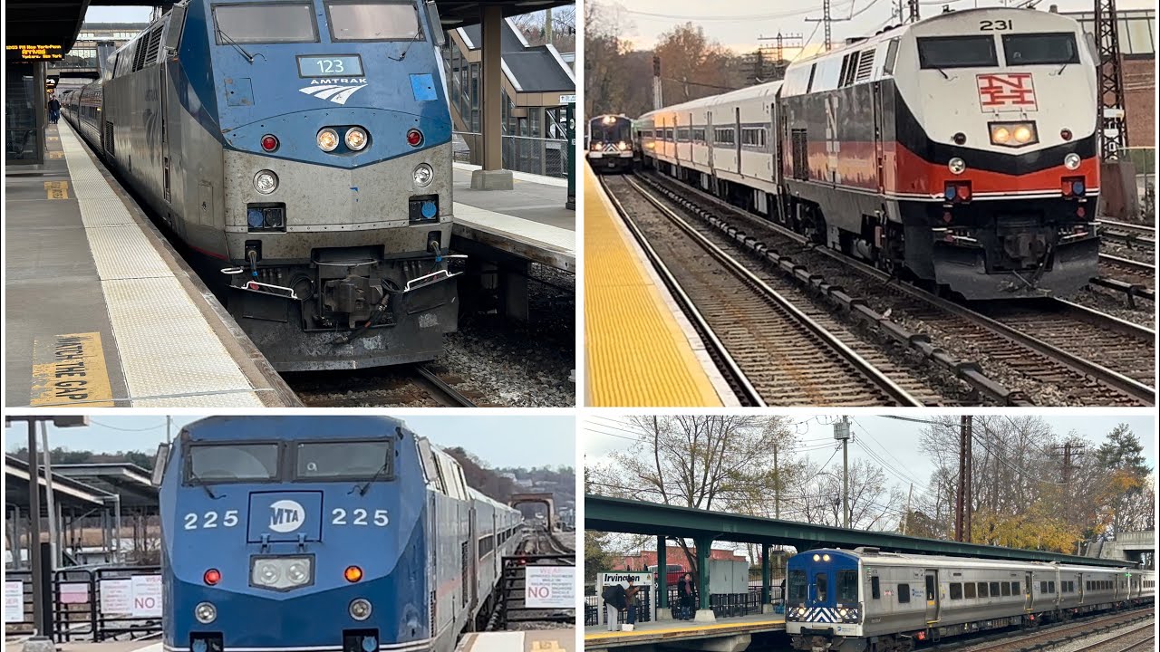 Railfanning at Irvington and CrotonHarmon #metronorthrailroad #railfanning #mta #virlvideo #trains