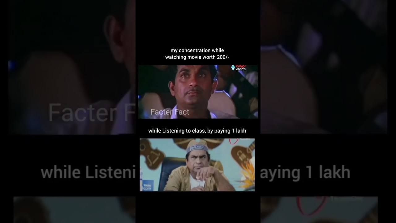 my concentration while watching movie worth200 or while teaching to class by paying1lakhs|Facterfact