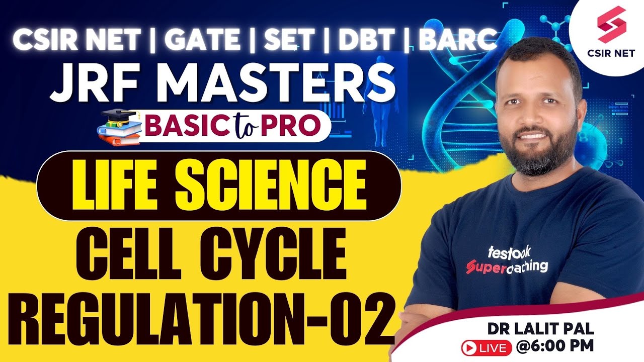 CSIR NET | GATE | SET | Life Science | Unit 2 | Cell Cycle Regulation | S2 | Dr Lalit Pal #csirnet
