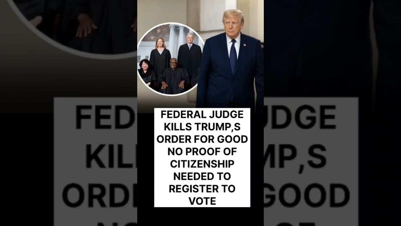 FEDERAL JUDGE BLOCKS TRUMP&rsquo;S VOTING ORDER &mdash; NO PROOF OF CITIZENSHIP REQUIRED TO REGISTER