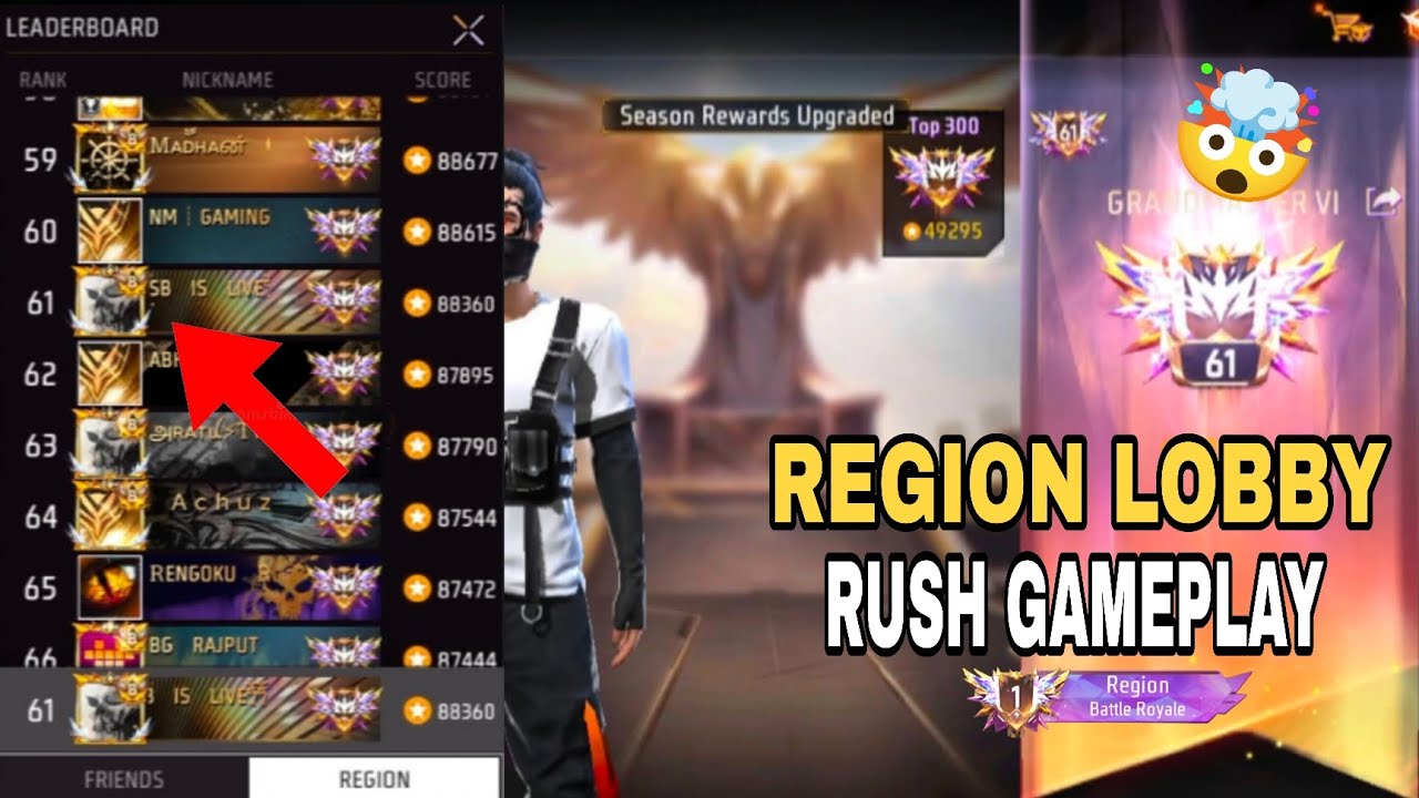 REGION LOBBY FULL RUSH GAMEPLAY WITH 17 KILL 💀 FREE FIRE MOBILE GAMEPLAY 🔥
