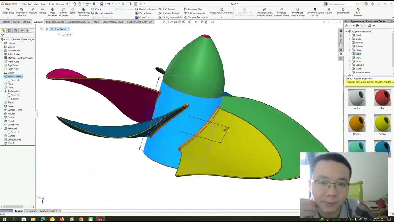 Drawing Marine Propeller with SolidWorks