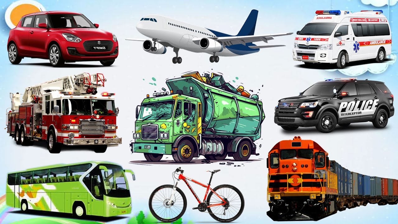🚗 Trò Chơi Đoán Tên CÁC LOẠI XE Qua Âm Thanh | Bé Nhận Biết Tên Phương Tiện Giao Thông Vui Nhộn