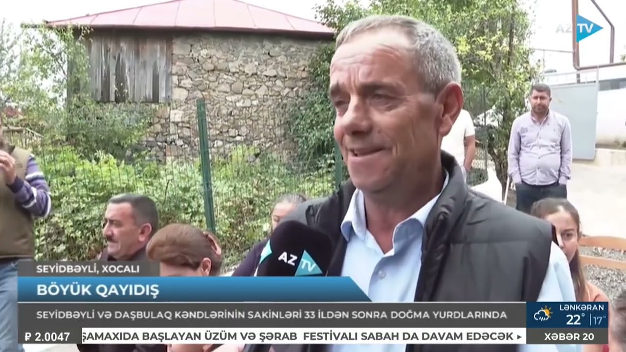 Seyidbəyli və Daşbulaq kəndlərinin sakinləri 33 ildən sonra doğma yurdlarında