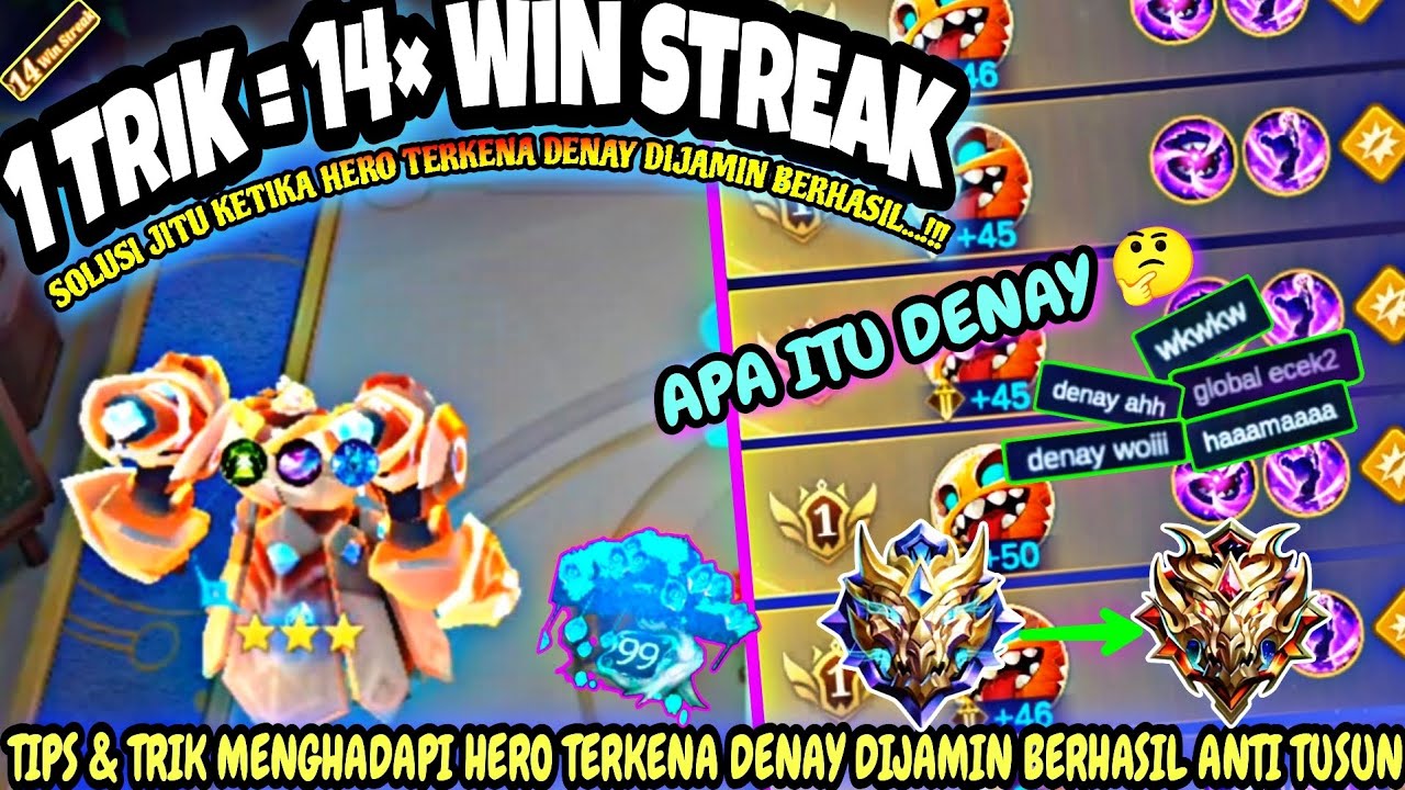 1 TRIK = 14 WIN STREAK !!! TIPS & TRIK ANTI DENAY DI PATCH TERBARU DIJAMIN BERHASIL - MCGG