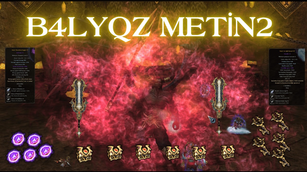+15 AY IŞIĞI HANÇERİ VS TYRANNY OF AAMON /MOONSHİNE DAGGER +15  /METİN2 TR BAGJANAMU B4LYQZ