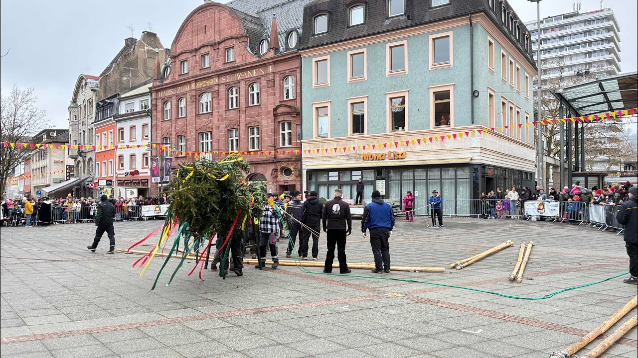Narrenbaumstellen in Lörrach LIVE 
