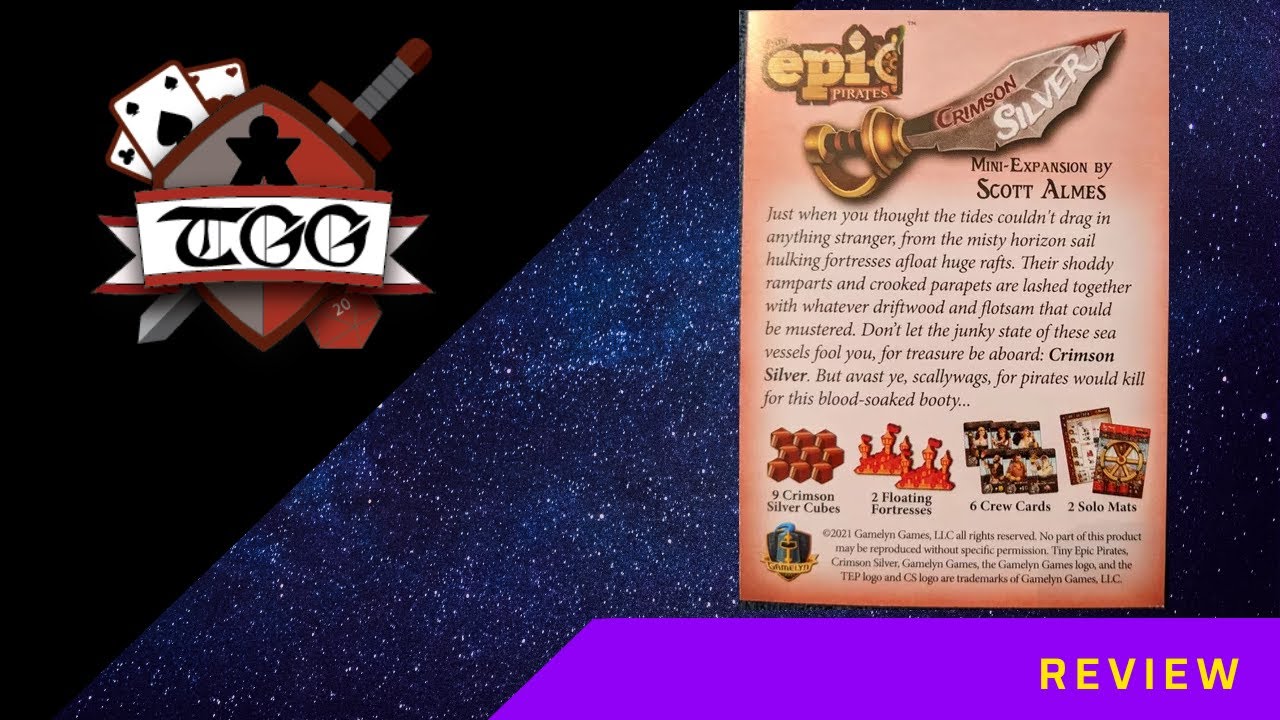 Tiny Epic Pirates Crimson Silver mini expansion Review