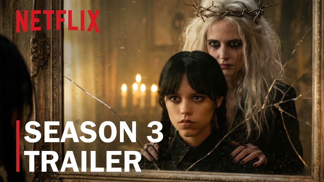 Обновление от Netflix: Разбор официального тизера 3 сезона к сериалу «Среда». Тётя Офелия и Вайно...