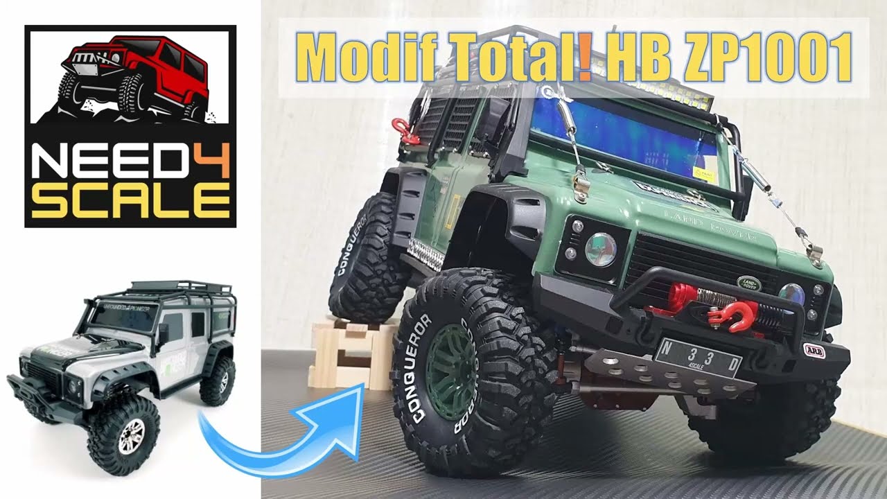 Transformasi Modif Total HB ZP1001 (Traxxas TRX-4 Clone)