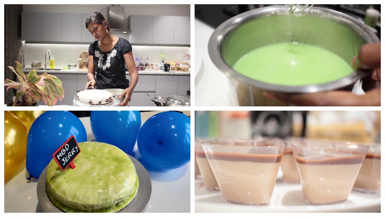 Pre birthday preparation vlog/Mirror glazed cake at home/Chocolate mousse using just 2 ingredients