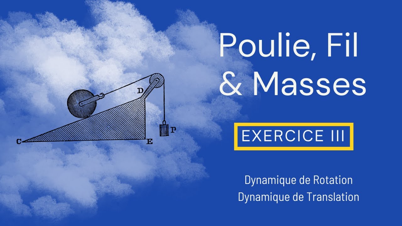 Poulie, Fil et Masses: Exercice 3