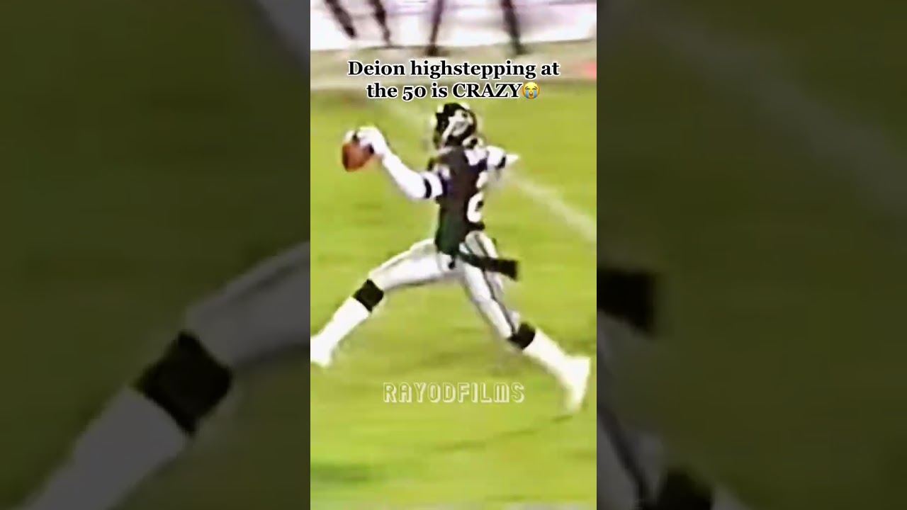 Deion Sanders was highstepping MID FIELD😟#shorts #nfl