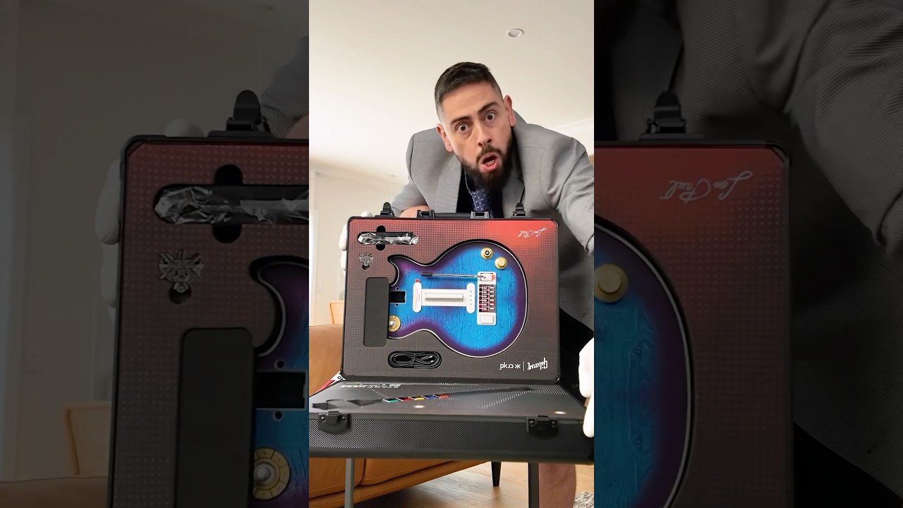 Unboxing del controller per chitarra Les Paul CRKD Gibson Blueberry Burst Pro Edition