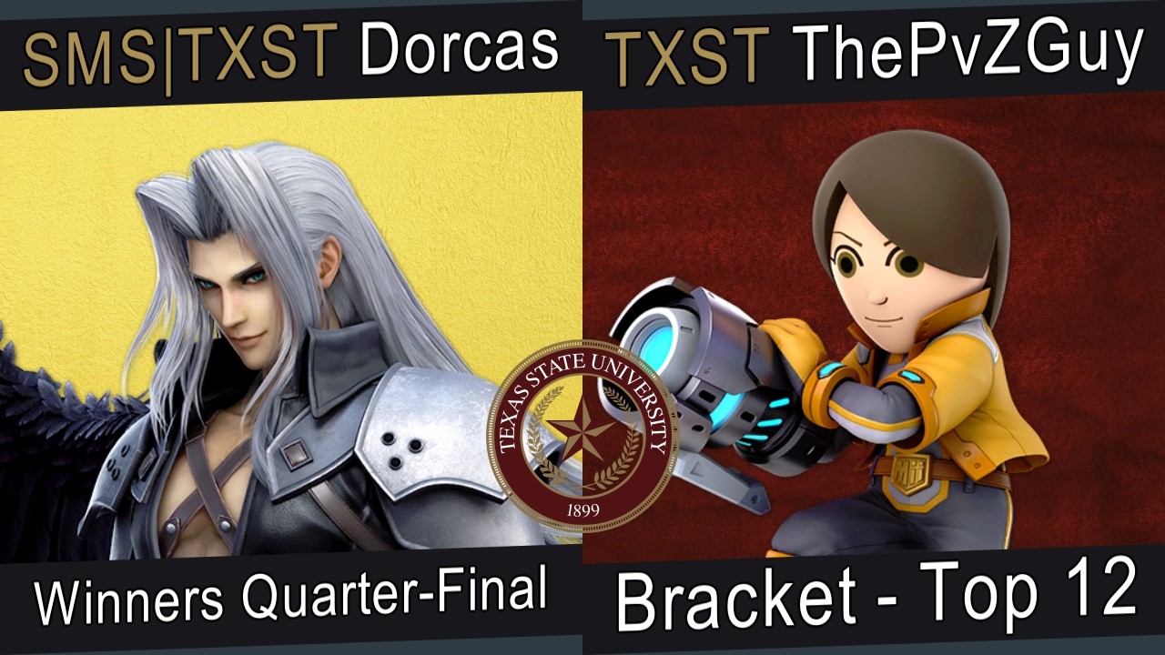 [Smash at George's #75] Bracket - Top 12 - SMS|TXST | Dorcas VS TXST | ThePvZGuy